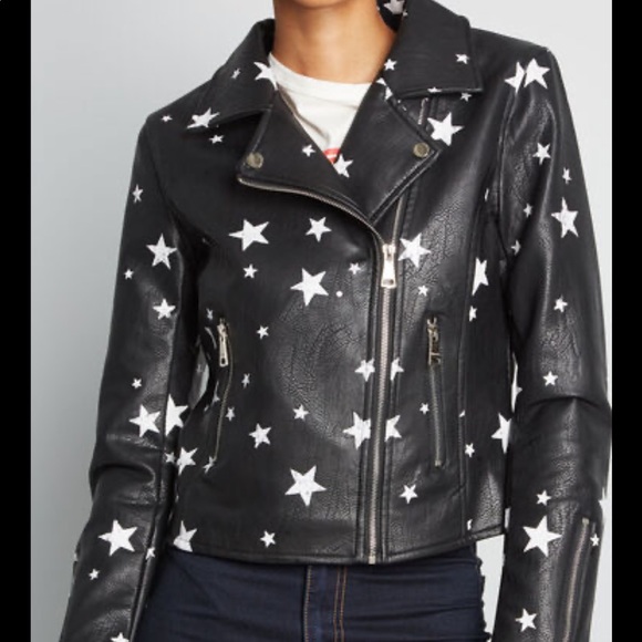 vigoss star leather jacket